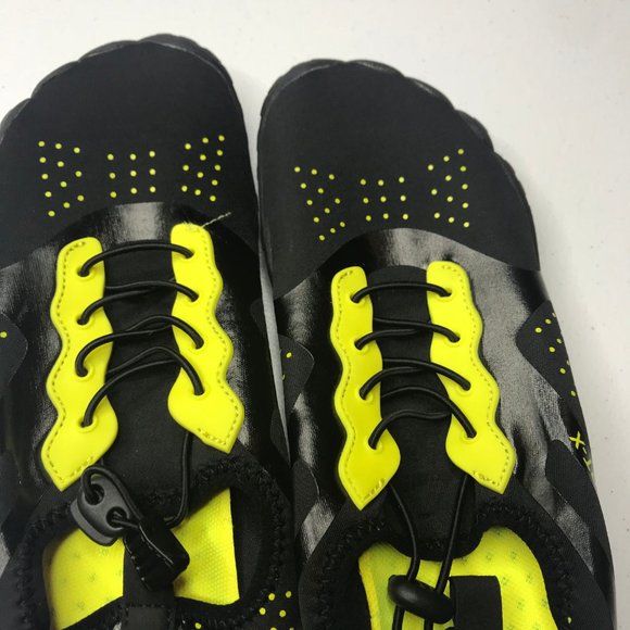 Sport X black and yellow water shoes size 40 - Picture 4 of 6